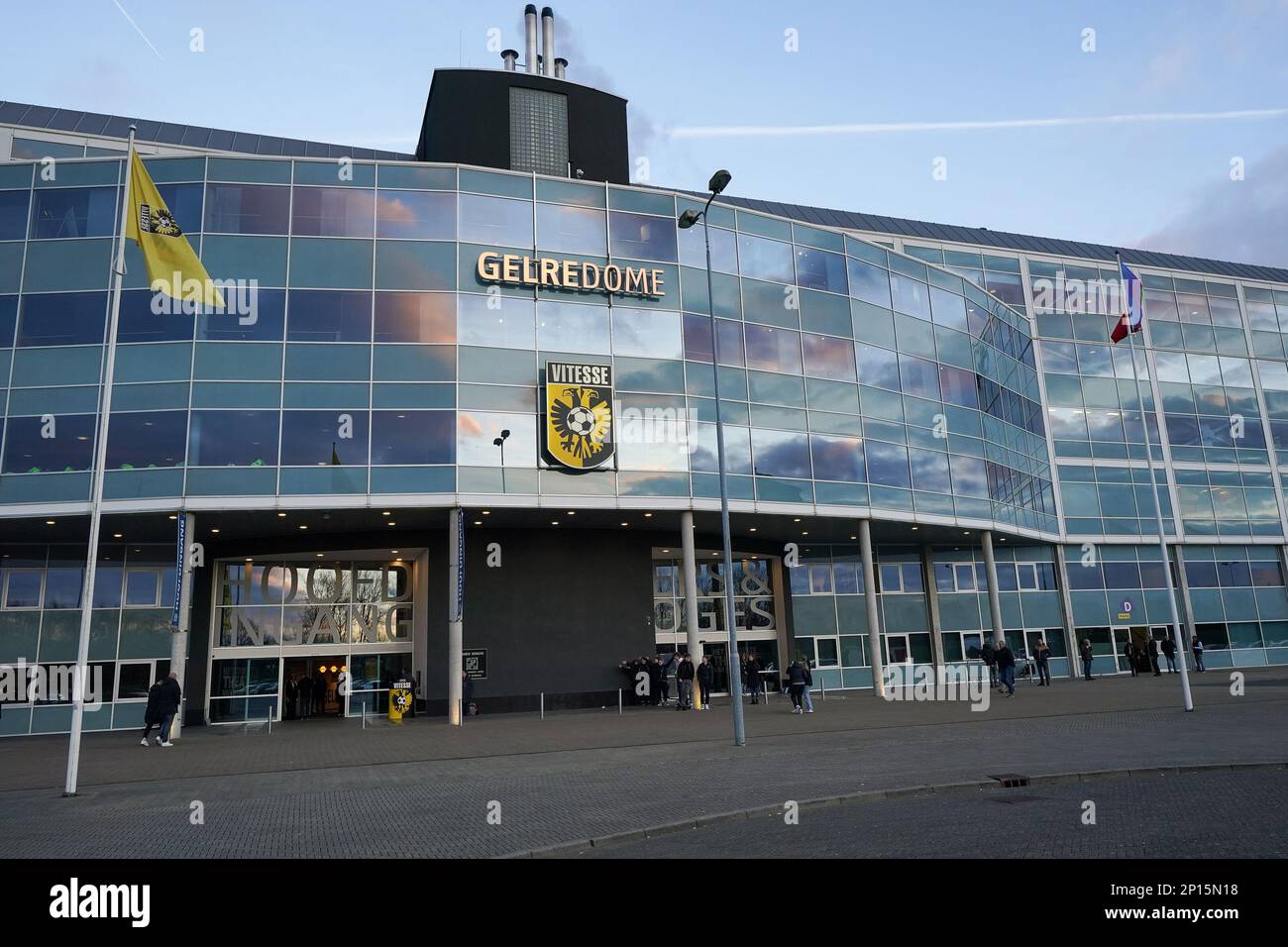 Netherlands. 03rd Mar, 2023. ARNHEM, NETHERLANDS - MARCH 3: Outside view of the GelreDome home stadium of Vitesse prior to the Eredivisie match between Vitesse and AZ at the GelreDome on March 3, 2023 in Arnhem, Netherlands (Photo by Rene Nijhuis/Orange Pictures) Credit: Orange Pics BV/Alamy Live News Stock Photo