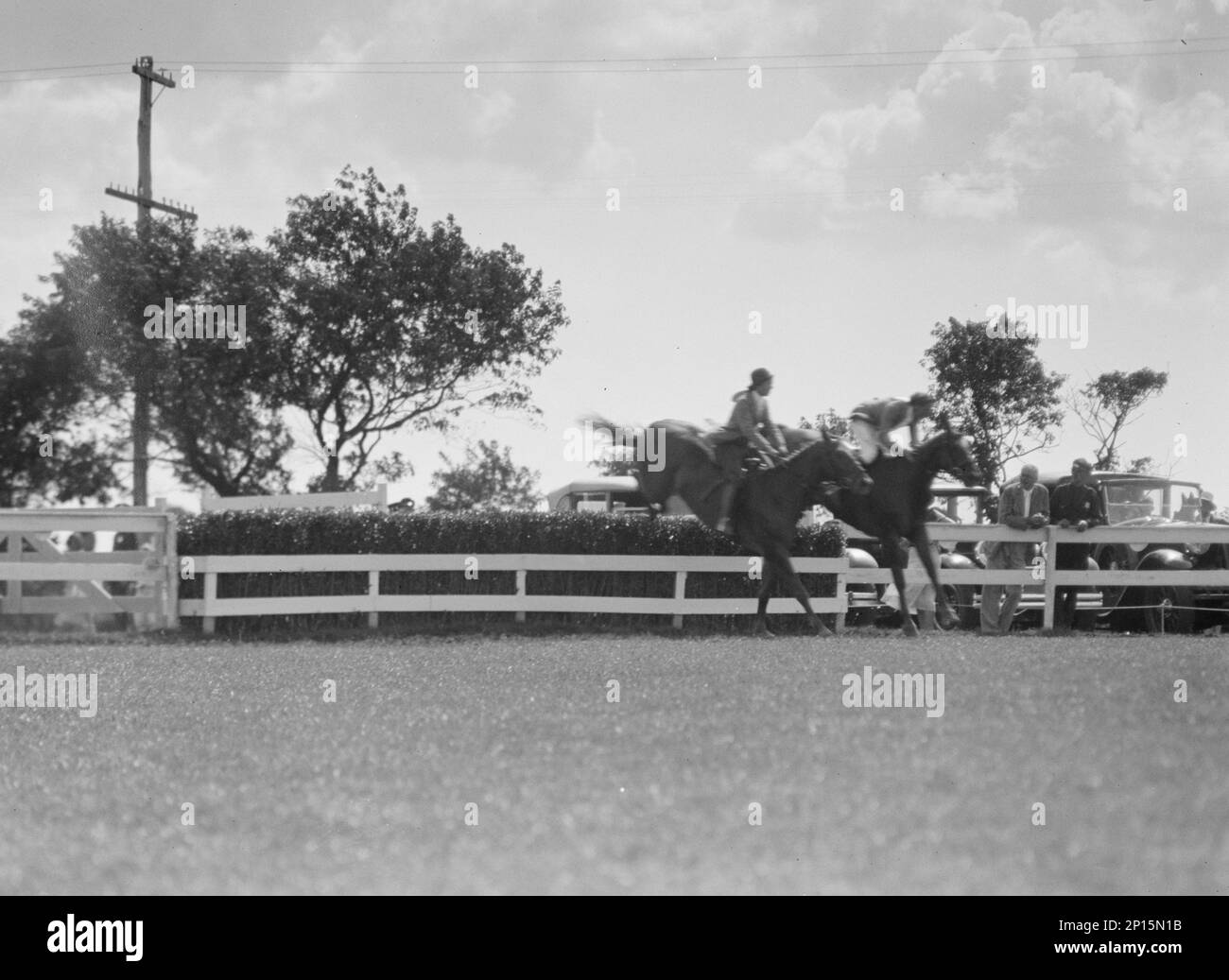 East Hampton horse show, 1932 Stock Photo Alamy