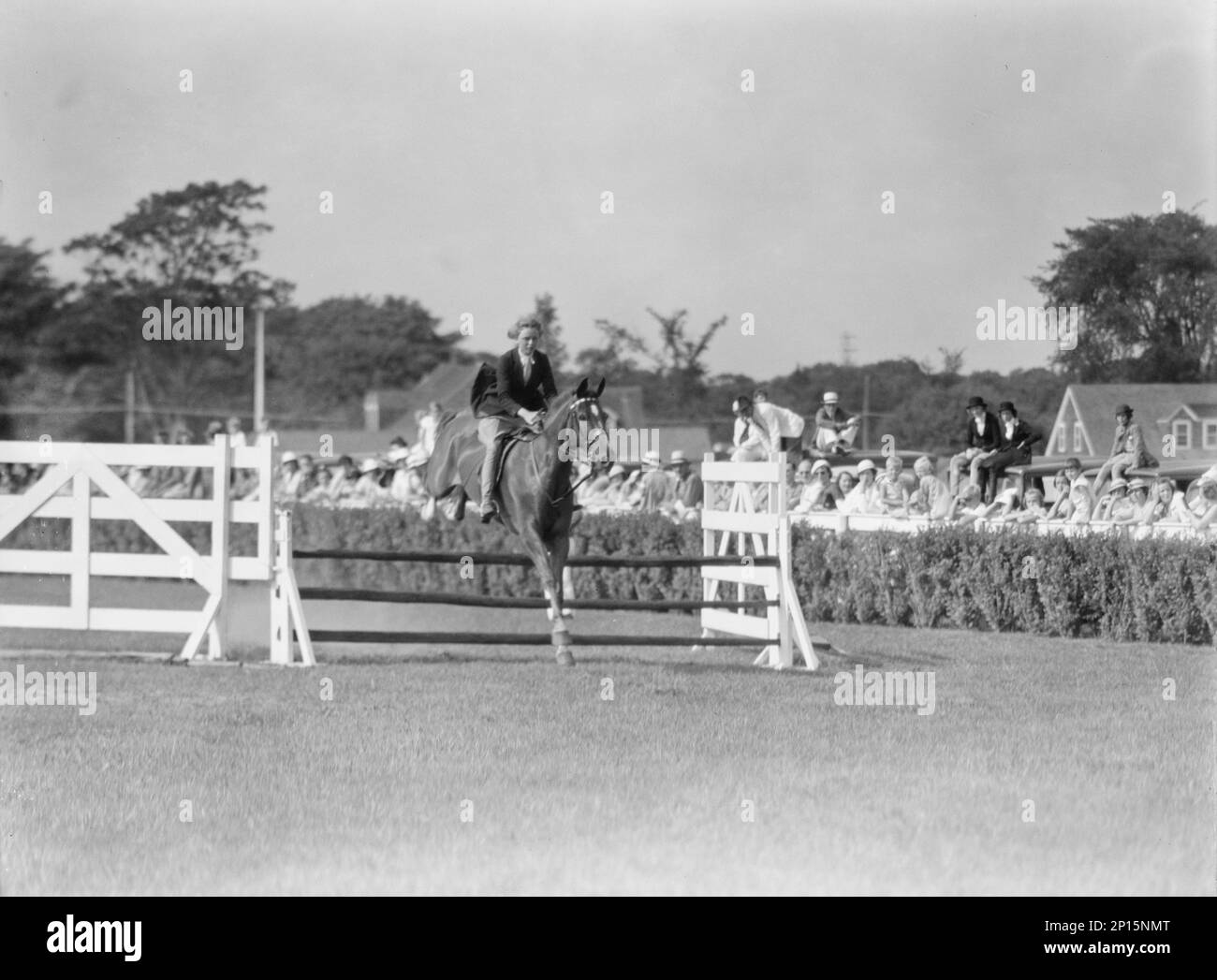East Hampton horse show, 1934 Stock Photo Alamy