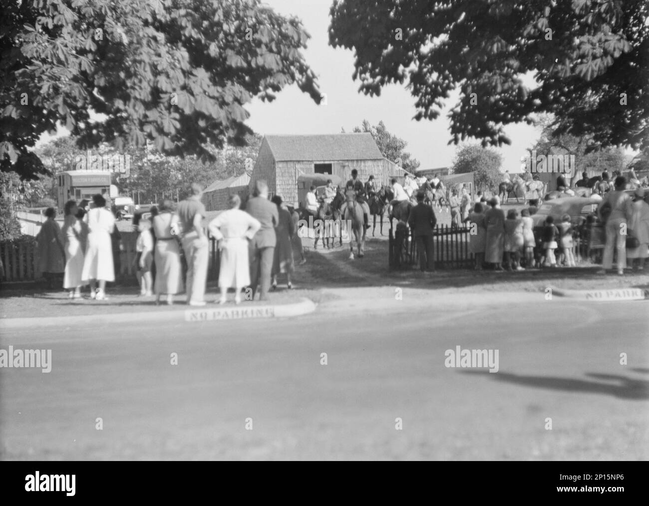East Hampton horse show, 1936 Stock Photo Alamy
