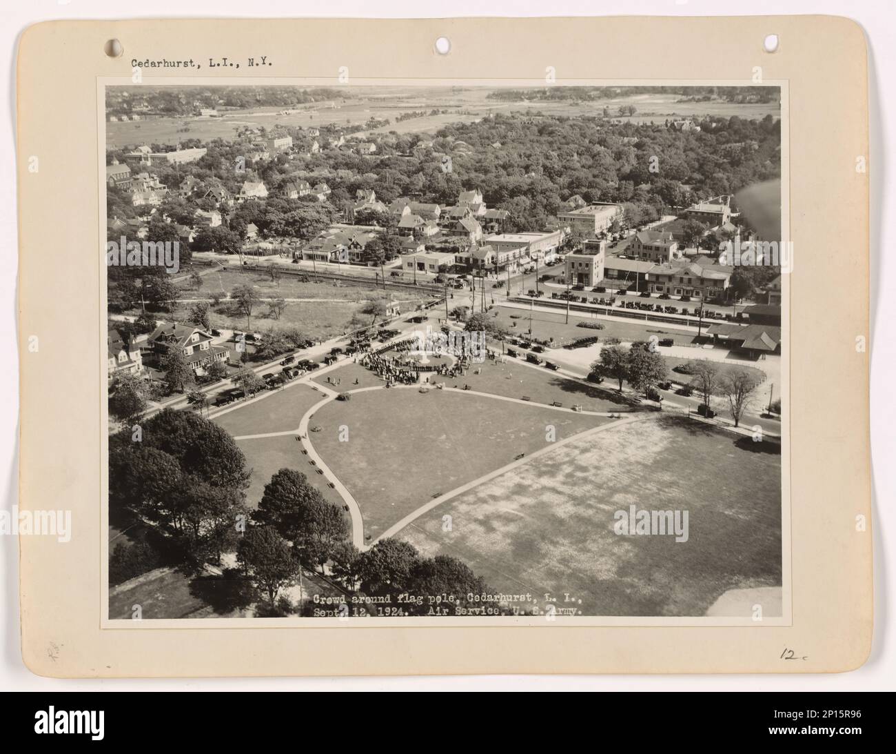 New York Calverton Station through Cedarhurst, Aerial Photograph