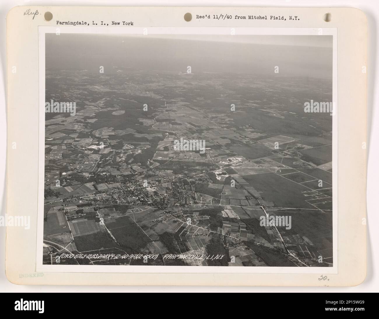 New York Farmingdale, Aerial Photograph Stock Photo Alamy