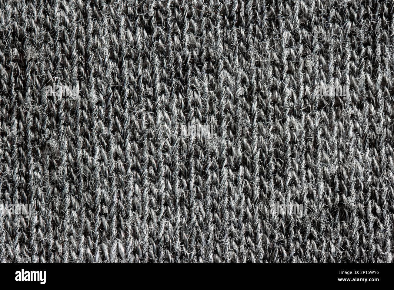 Grey cloth fabric background texture macro top view. Stock Photo