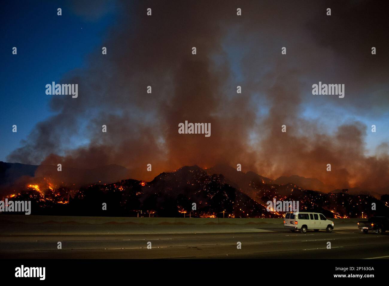 July 09, 2016: Fire spread through Stevenson Ranch earlier this evening ...