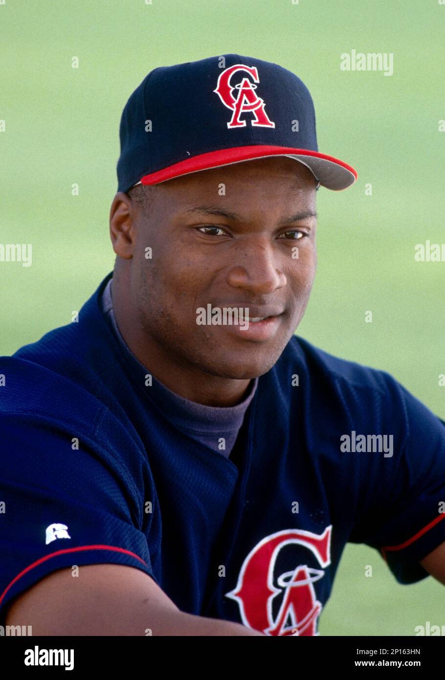 02 Mar. 1994: California Angels outfielder Bo Jackson (22) posses for a  photograph during Angels team photo day at Tempe Diablo Stadium in Tempe  Arizona. (Photo By John Cordes/Icon Sportswire) (Icon Sportswire