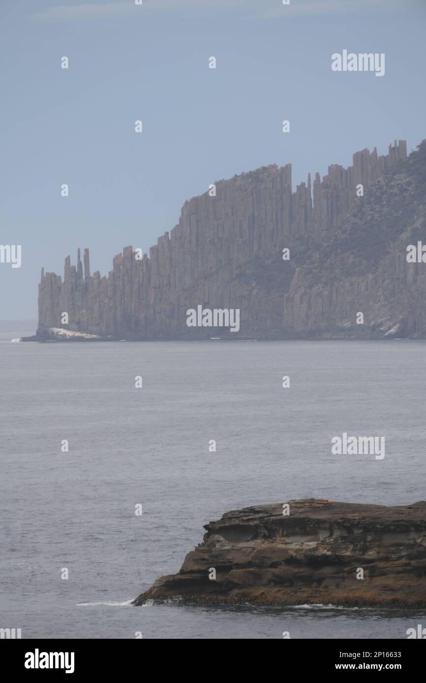 Cape Raoul and its towering pillars of Dolerite rock, Tasman Peninsula