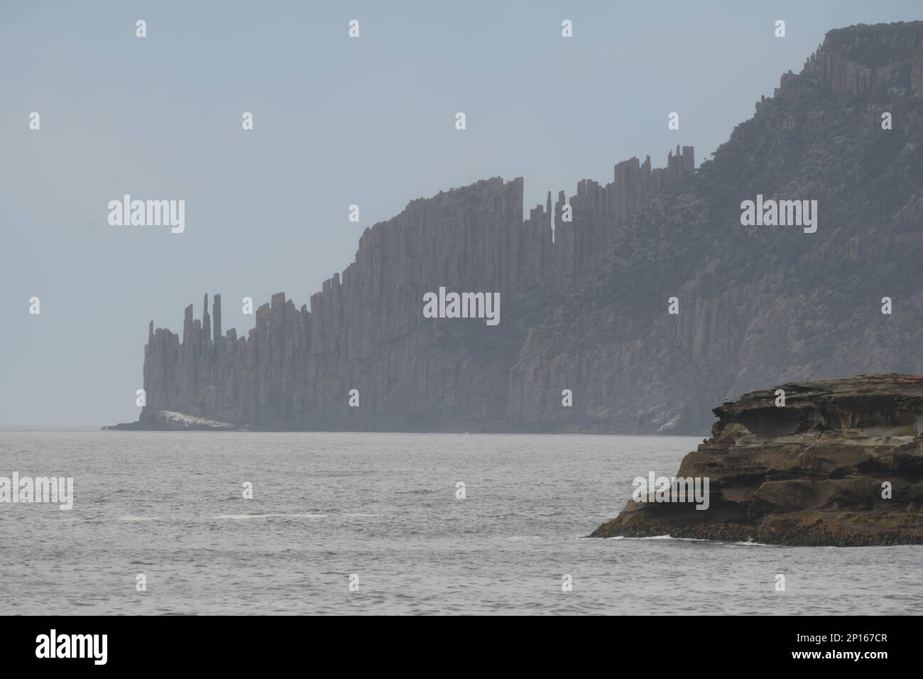 Cape Raoul and its towering pillars of Dolerite rock, Tasman Peninsula