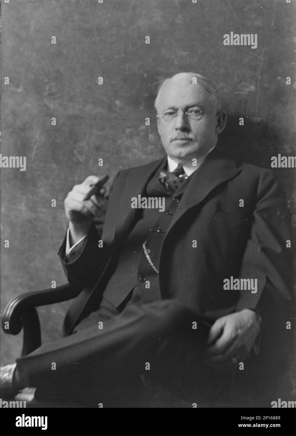 Mr. H.V. Jones, portrait photograph, 1918 Mar. 16. Stock Photo