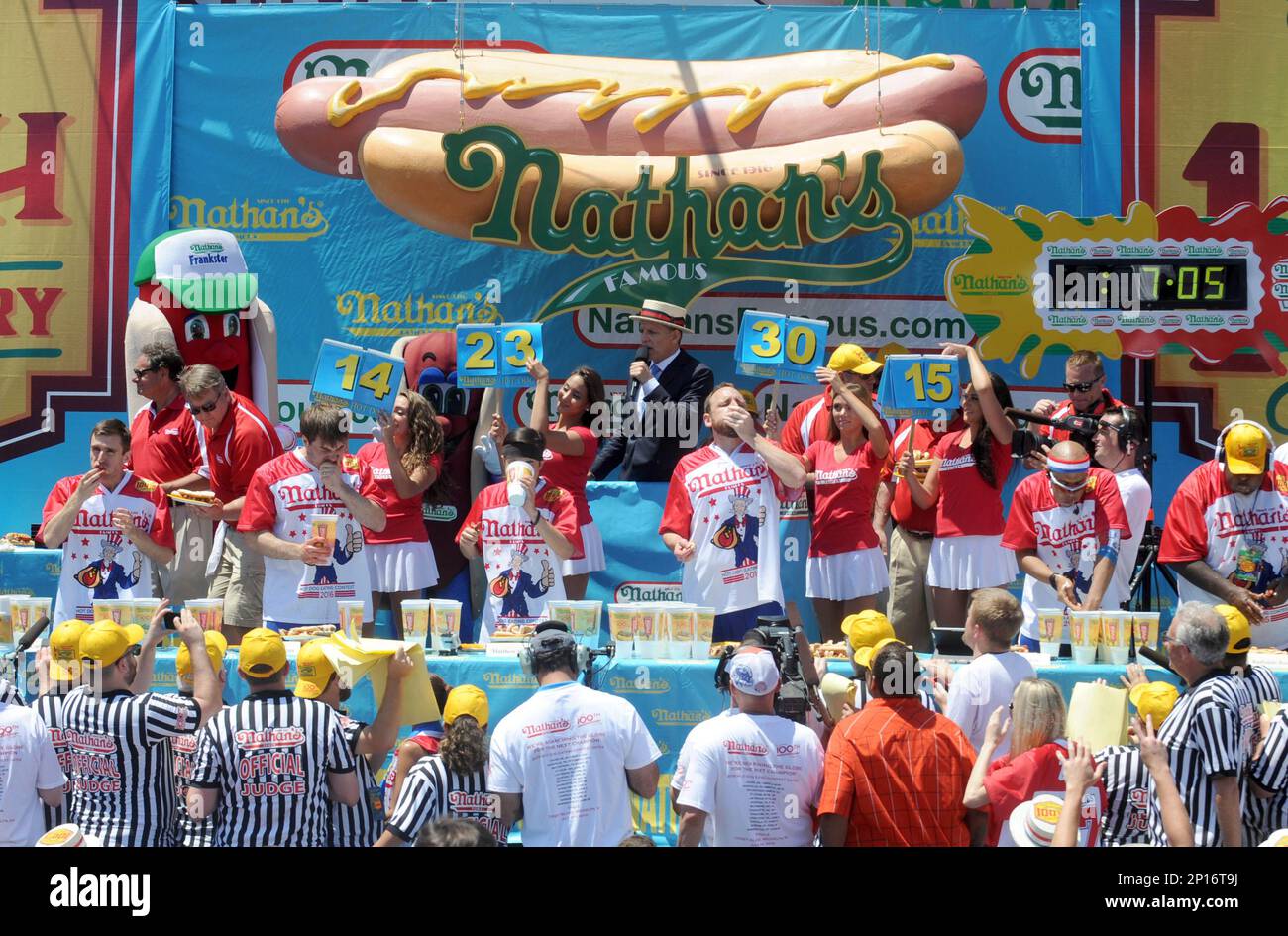 bests in a fourth of july hot dog contest