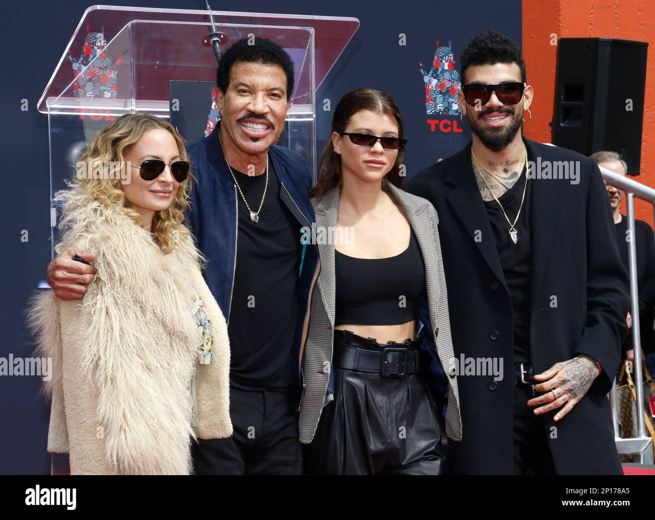 Lionel Richie, Sofia Richie, Miles Richie and Nicole Richie at Lionel