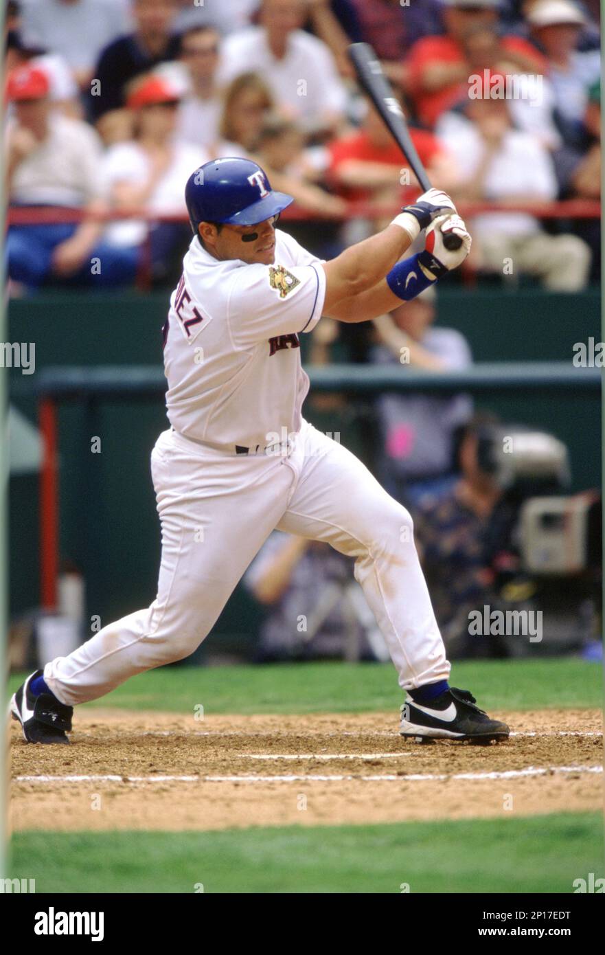 Texas Rangers Ivan Rodriguez (7) during a game from his 2001