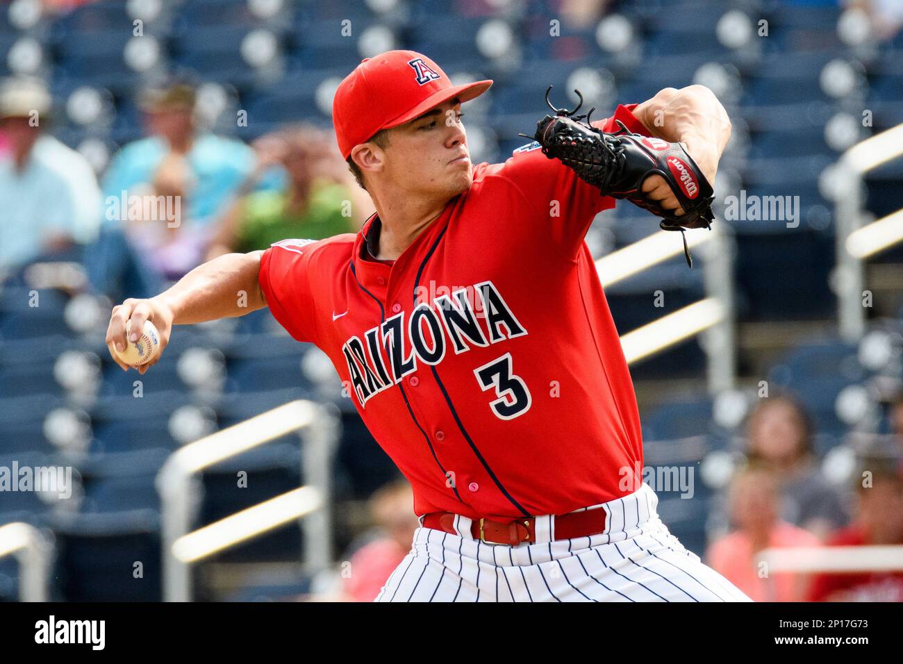 Bobby Dalbec #3 of the Arizona Wildcats throws during a College