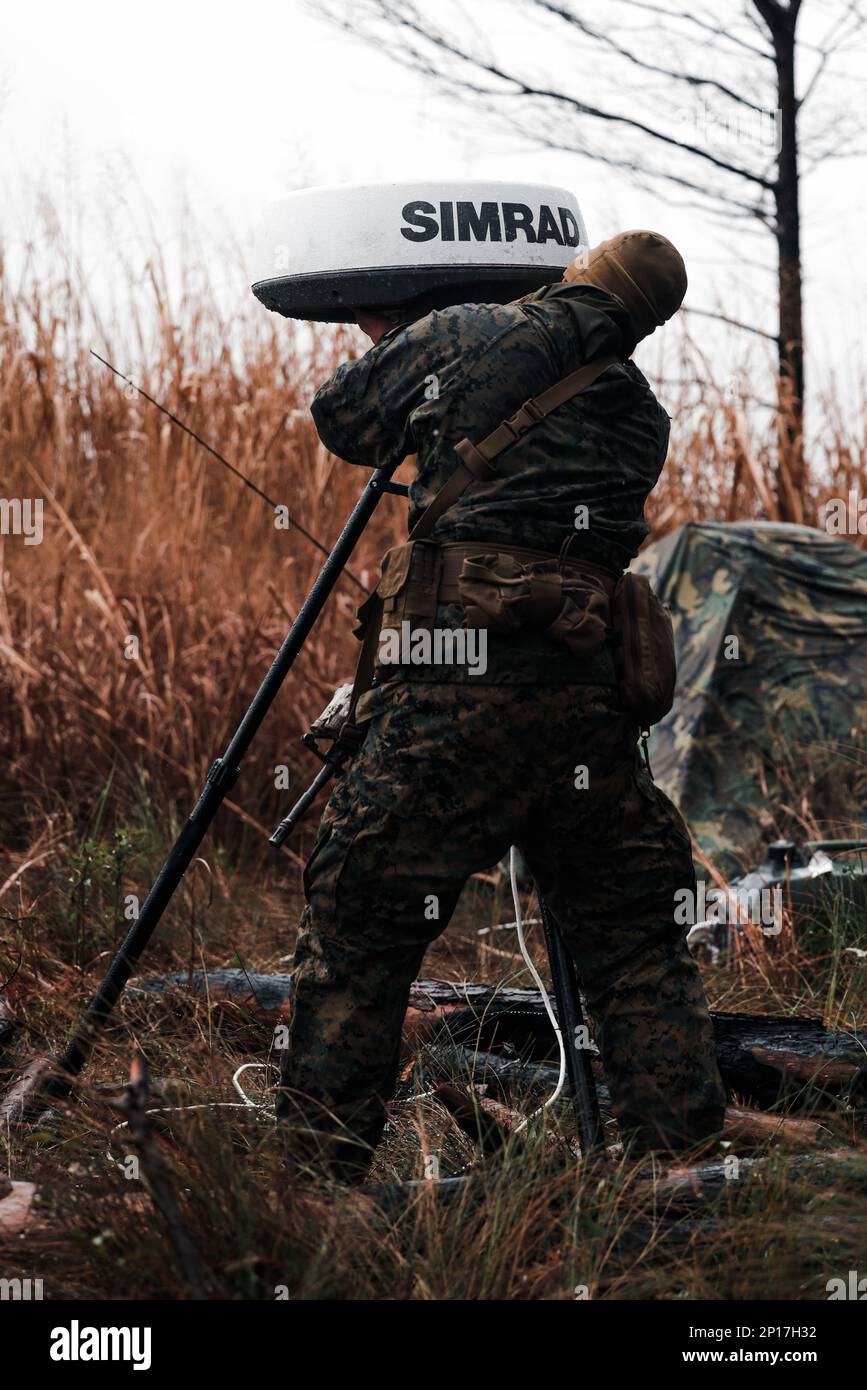 A U.S. Marine with 2d Light Armored Reconnaissance Battalion, 2d Marine