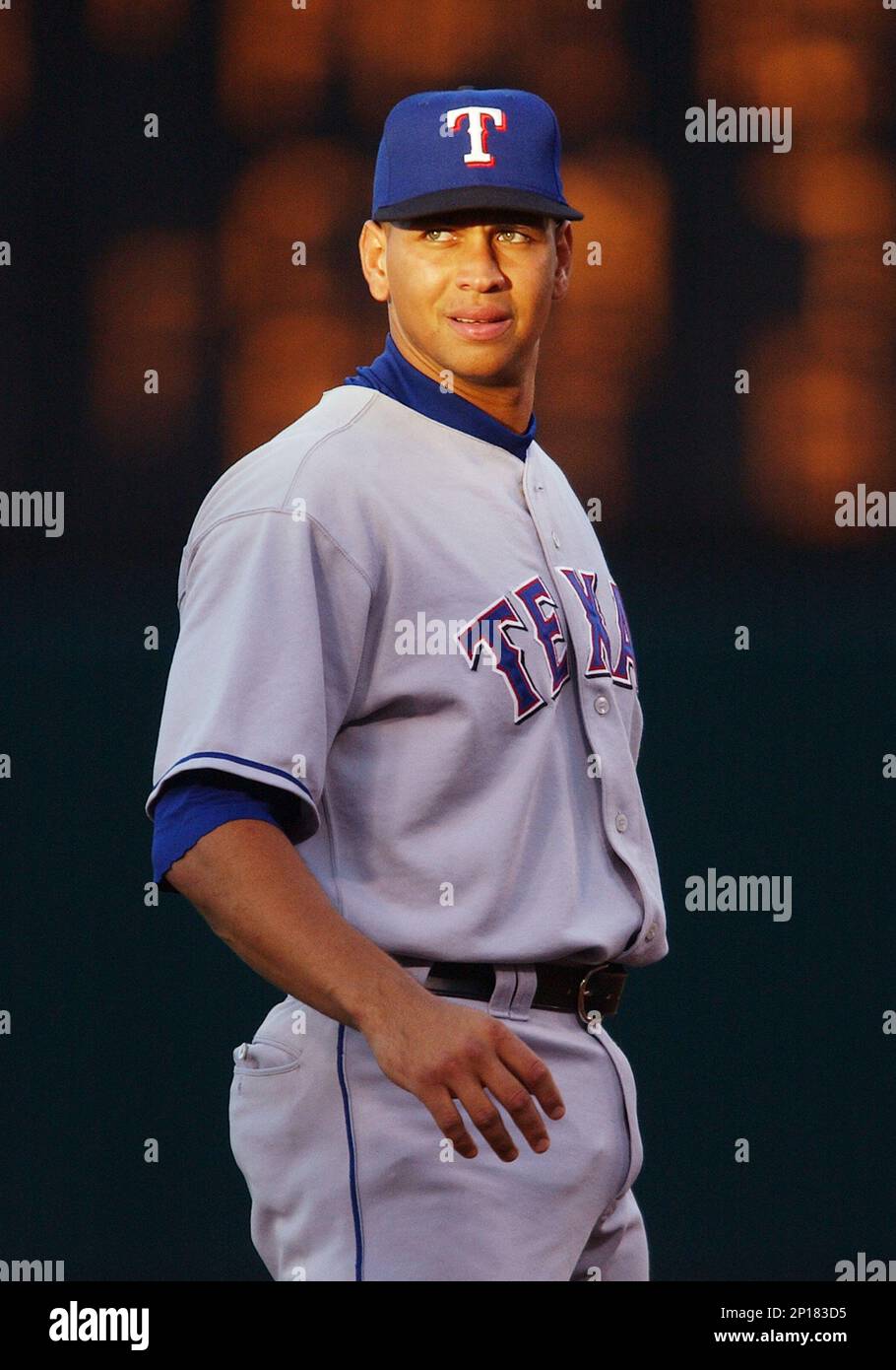 03 Jul. 2003: Texas Rangers shortstop Alex Rodriguez (3) on the
