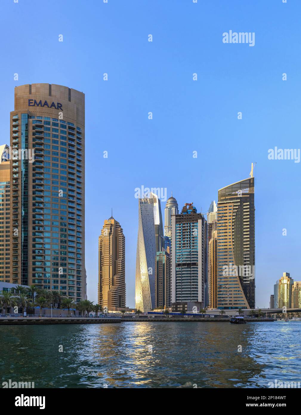 Marina district in Dubai Stock Photo Alamy