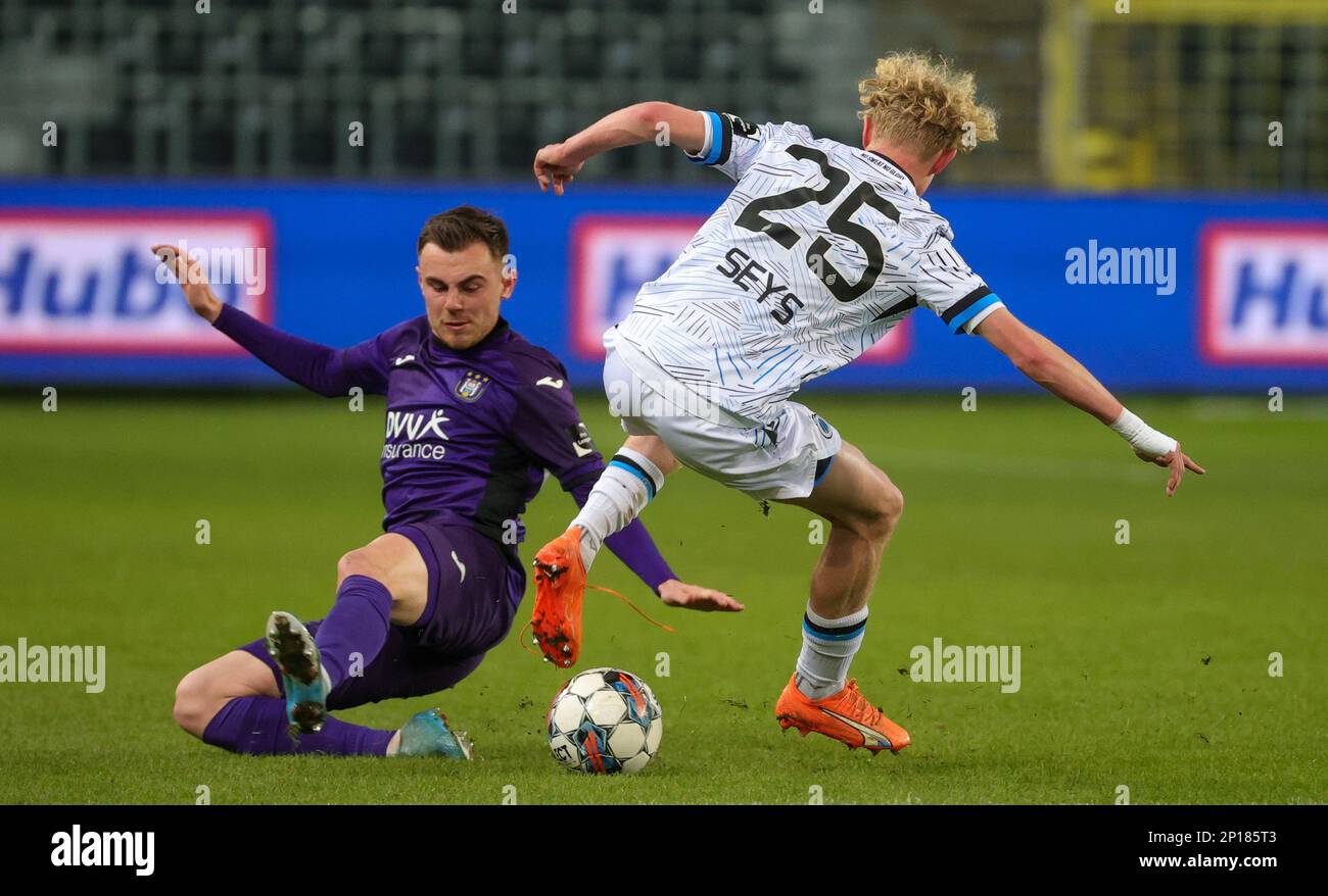 RSCA Futures' players pictured before a soccer match between RSC Anderlecht  Futures and KMSK Deinze, Sunday 14 August 2022 in Anderlecht, on day 1 of  the 2022-2023 'Challenger Pro League' second division