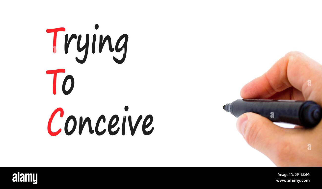 TTC trying to conceive symbol. Concept words TTC trying to conceive on ...