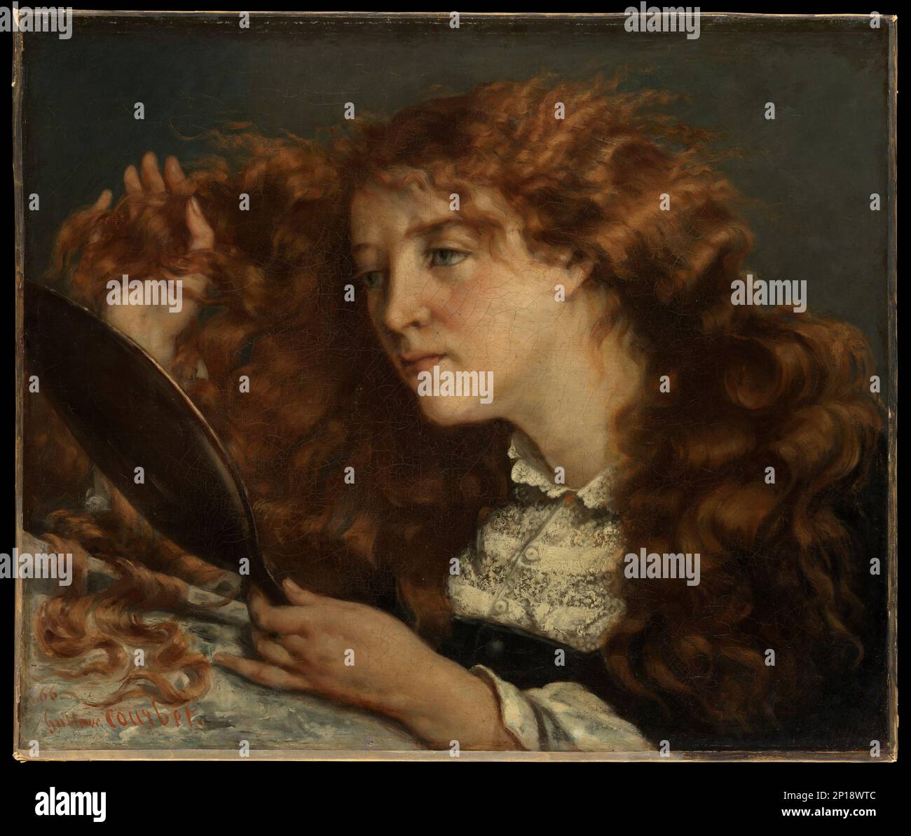 Jo, La Belle Irlandaise.  Gustave Courbet. 1865–66. Stock Photo