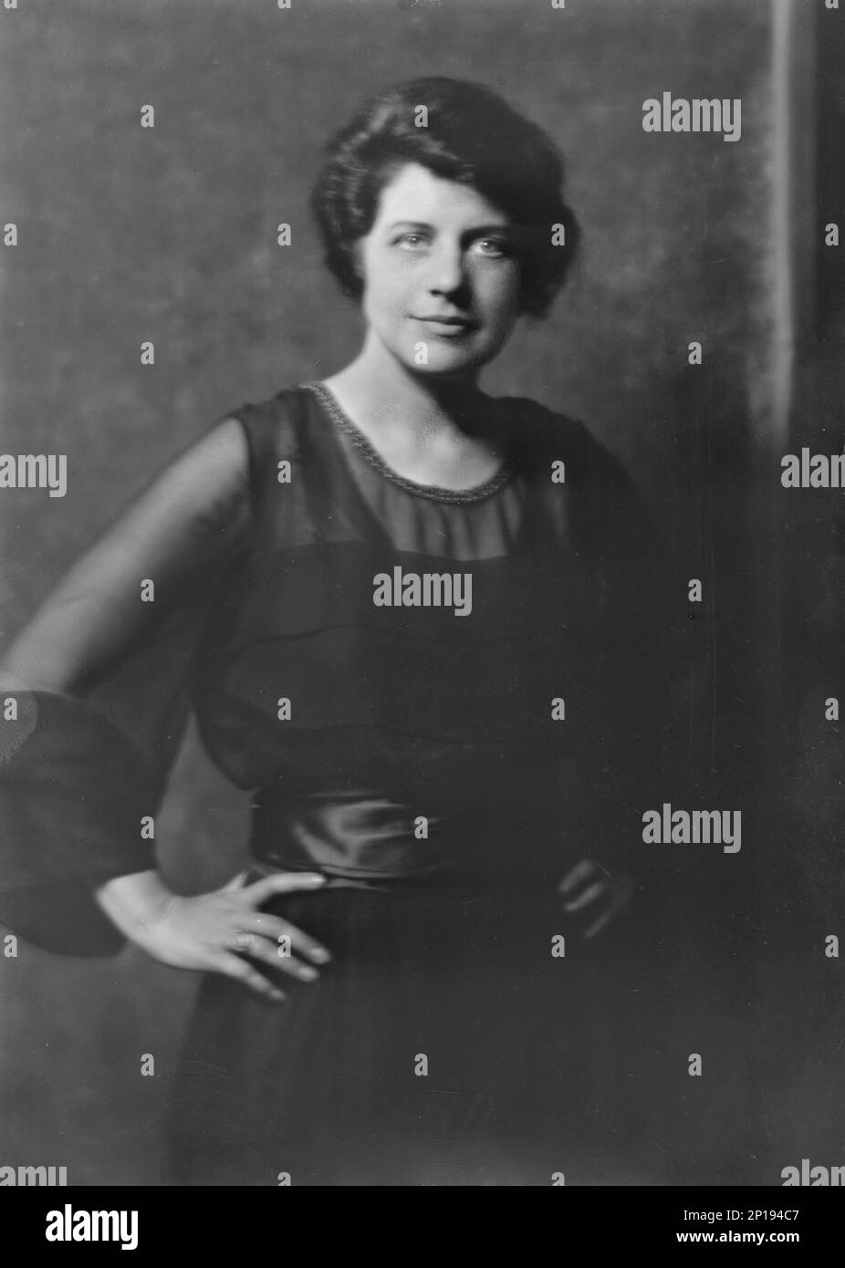 Miss Olive Wyndham, portrait photograph, between 1918 and 1921. Olive