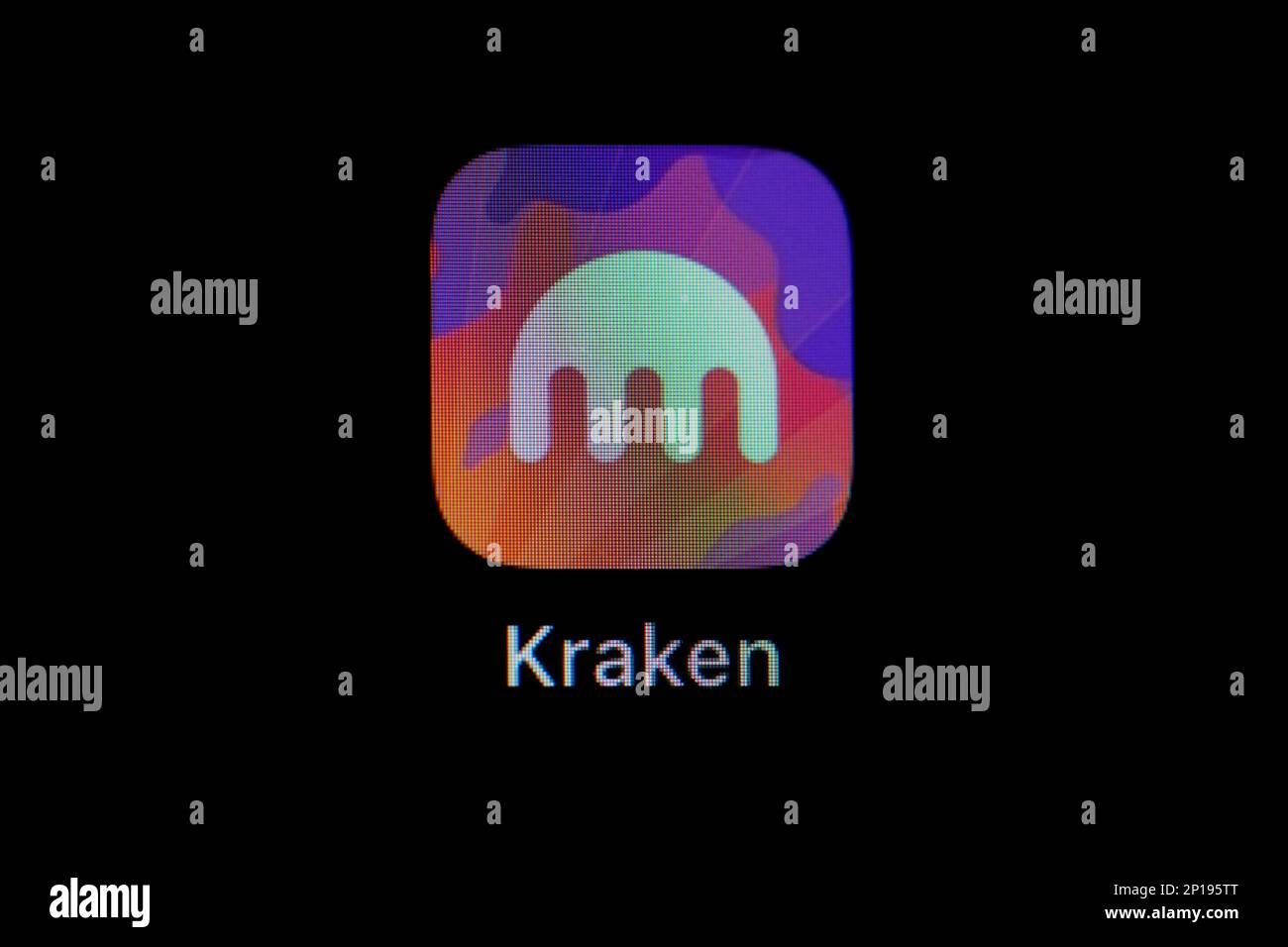 The app icon for Bitcoin and cryptocurrency exchange Kraken is seen on a  smartphone, Tuesday, Feb. 28, 2023, in Marple Township, Pa. (AP Photo/Matt  Slocum Stock Photo - Alamy