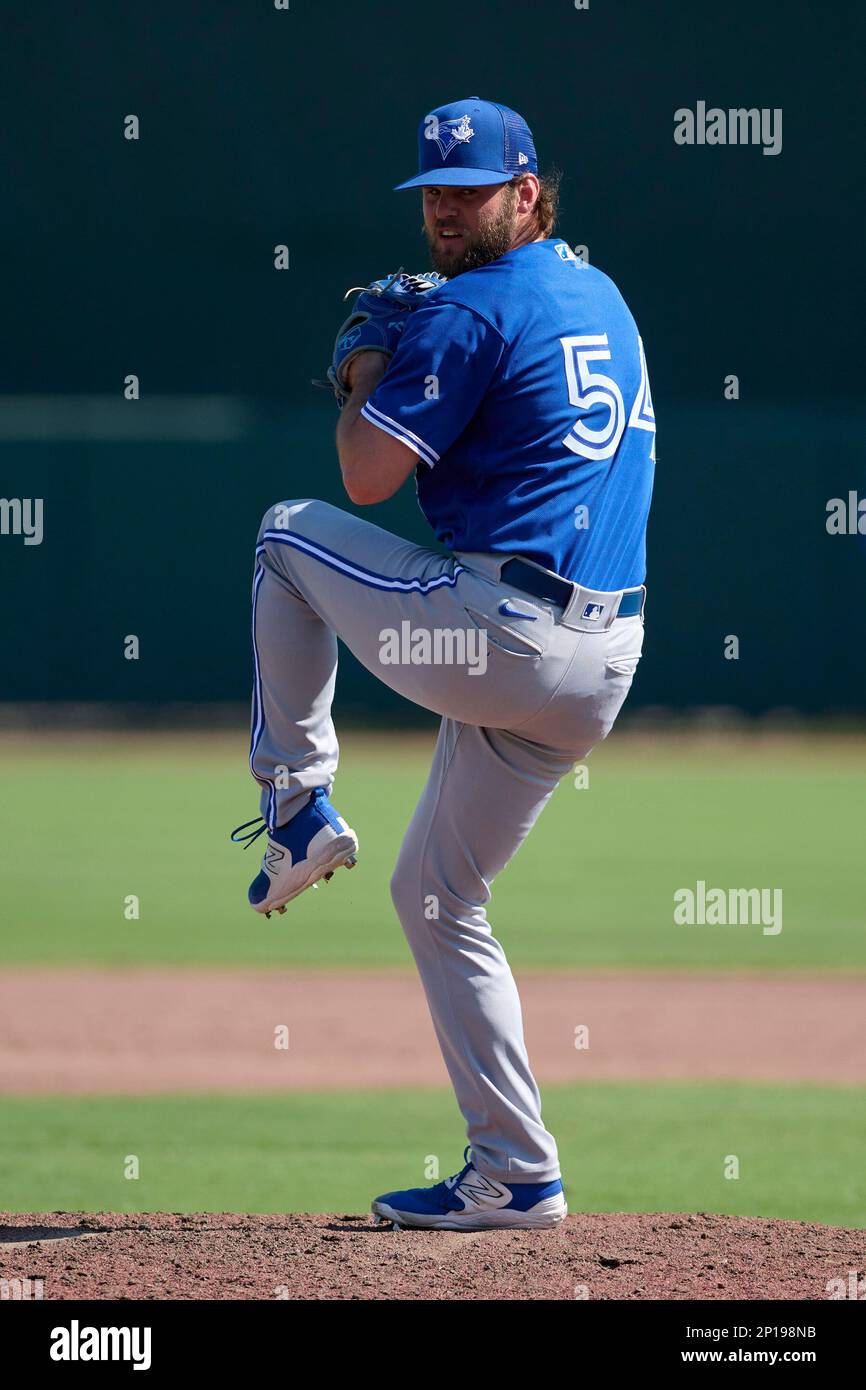 Toronto Blue Jays pitcher Matt Peacock (54) during a spring training