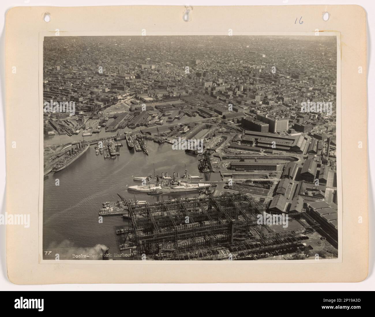 New York DocksNew York Harbor, Aerial Photograph Stock Photo Alamy