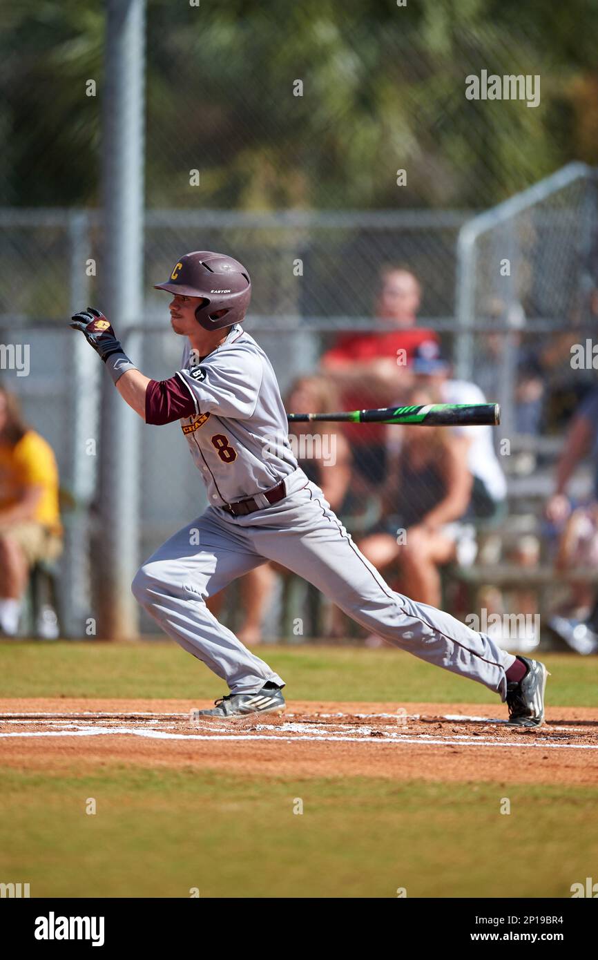 Central Michigan Chippewas shortstop Zach McKinstry (8) catches a