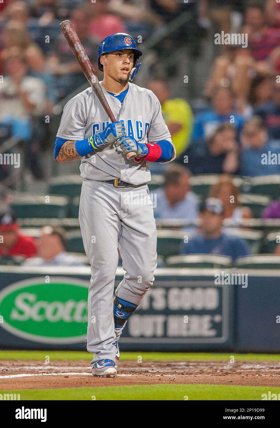 June 10, 2106: Chicago Cubs Catcher Miguel Montero (47) [5422] during a  game between the Chicago Cubs and Atlanta Braves at Turner Field in  Atlanta, GA. (Photo by Bryan Lynn/Icon Sportswire) (Icon