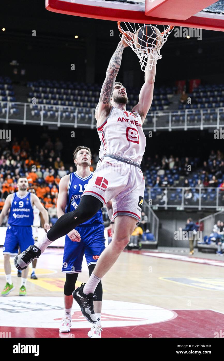 Antwerp's Roby Rogiers pictured in action during a basketball match