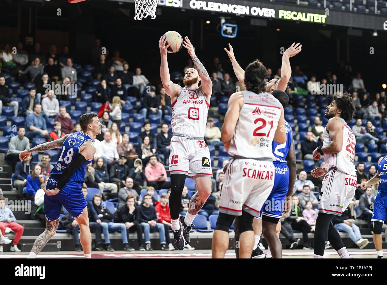 Antwerp's Reginald Reggie Upshaw Jr. pictured in action during a