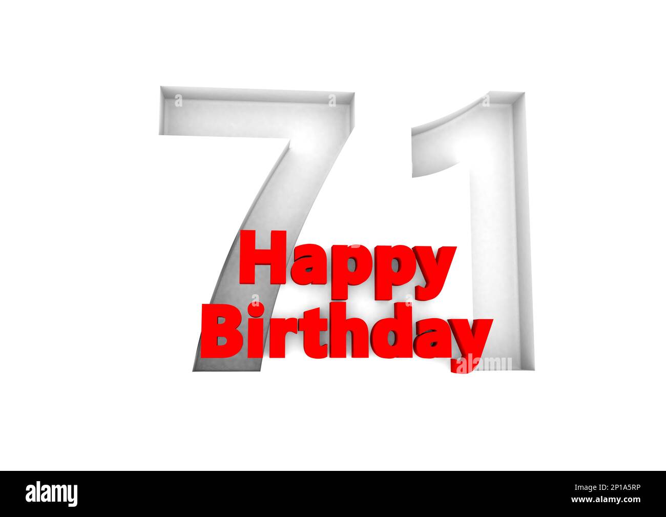 Birthday cake candles number 71 hi-res stock photography and