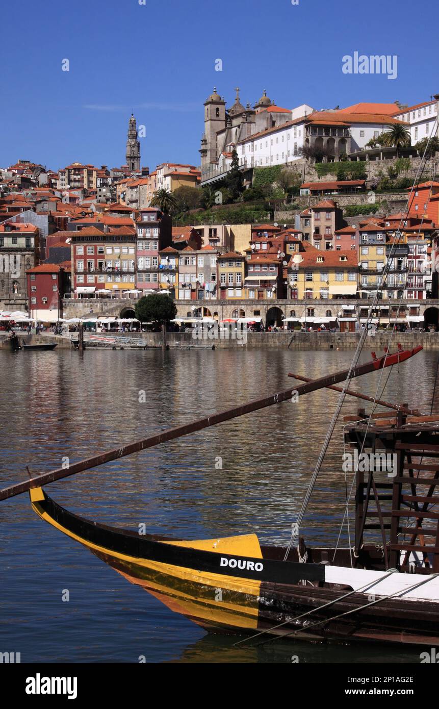 Portugal, Douro Region, Porto view of the city and the iconic steel D