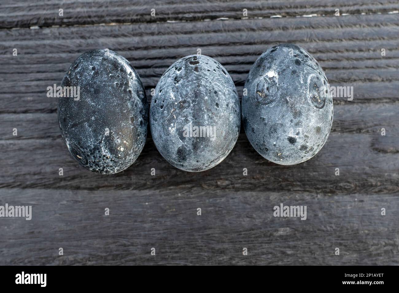 The famous black eggs of the Owakudani Valley in Hakone, Japan, an