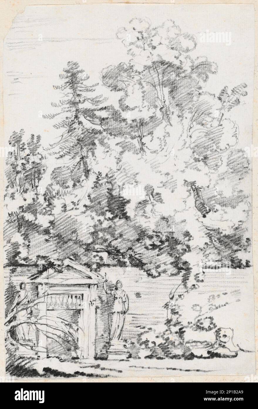 18th century garden drawings hi-res stock photography and images - Alamy