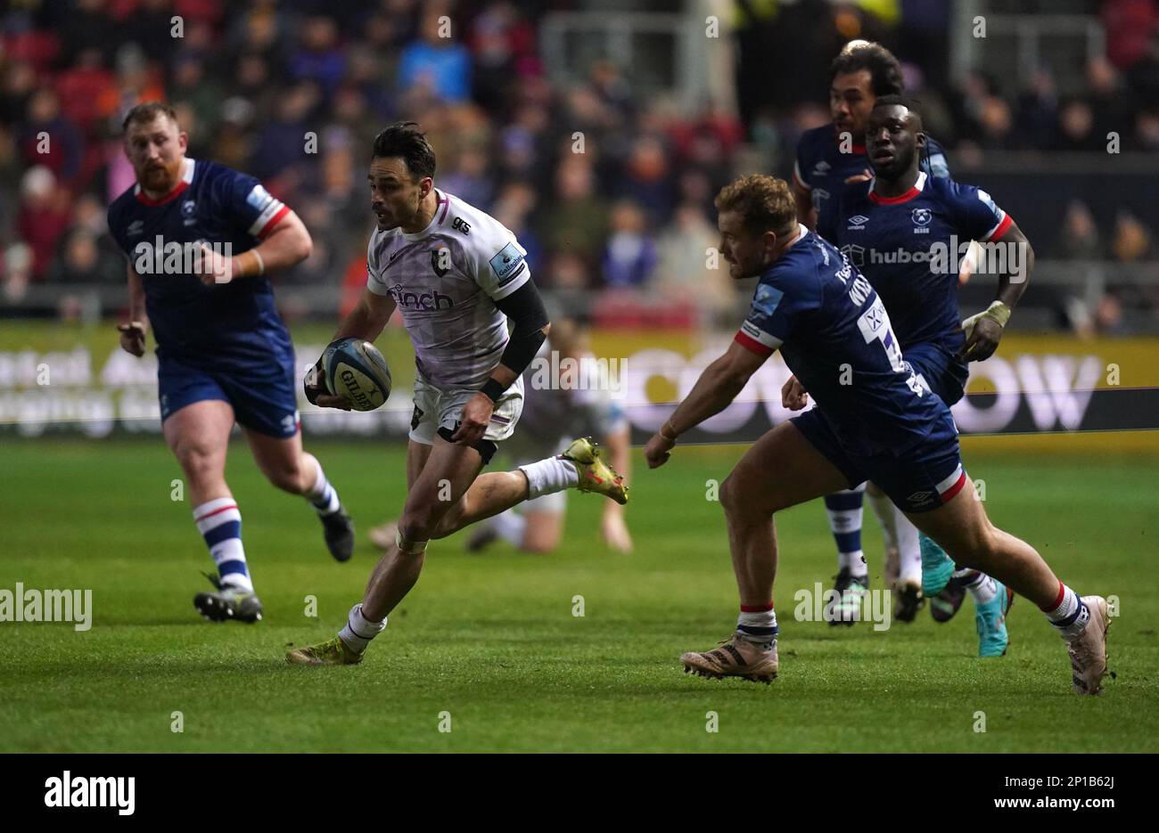 Northampton Saints' Tom Collins during the Gallagher Premiership match at Ashton Gate, Bristol