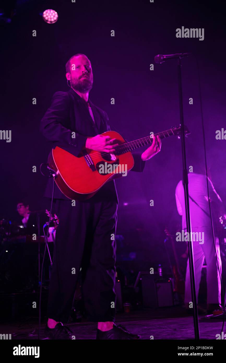 Father John Misty performing live at Columbiahalle in Berlin, Germany in his european 2023 tour Stock Photo