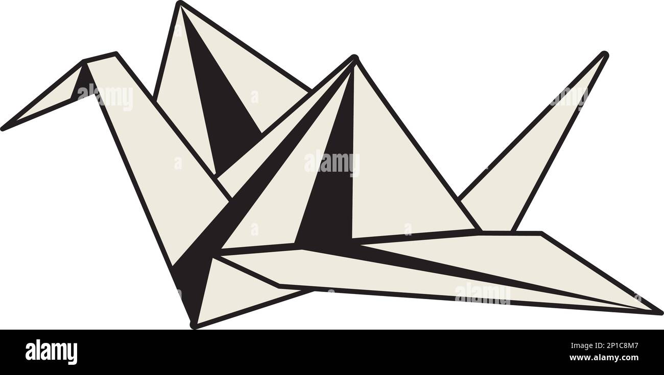 origami crane japanese art Stock Vector Image & Art Alamy