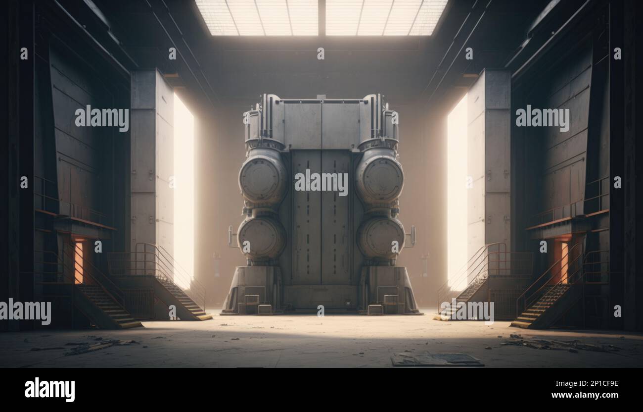 A large door in a very large building with stairs leading to it and a