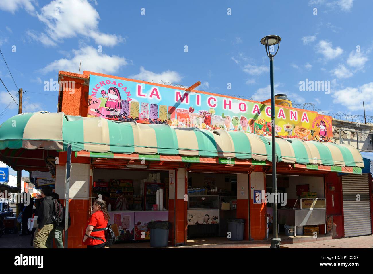 La Michoacana restaurant in the shopping district in Hermosillo, Mexico Stock Photo