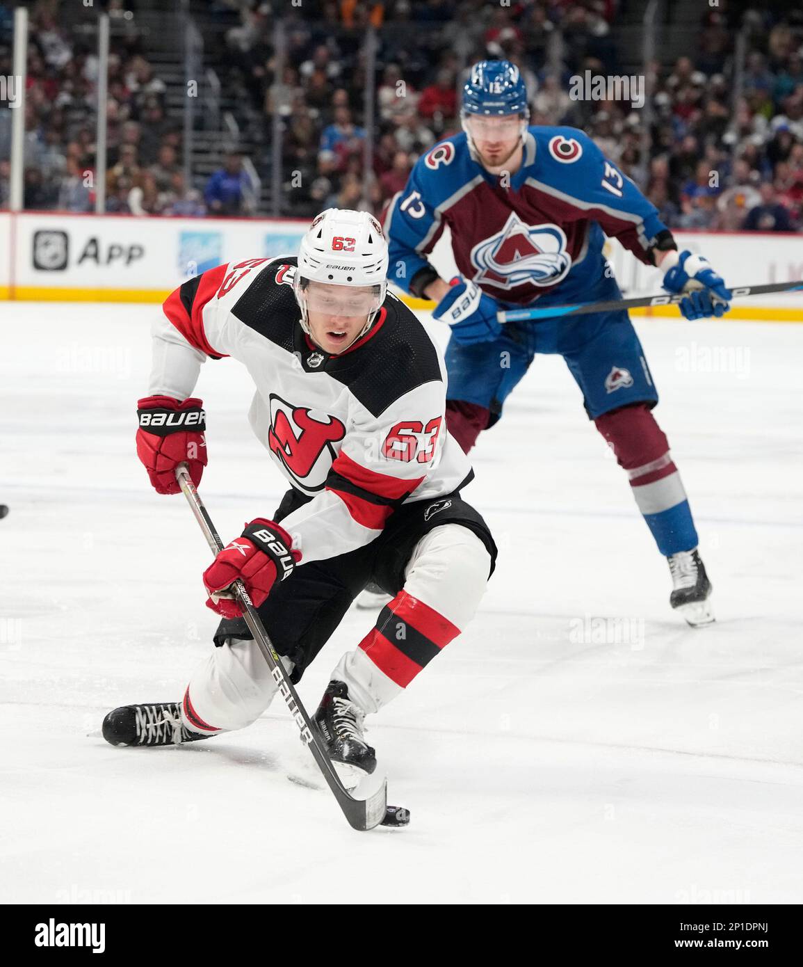 New Jersey Devils left wing Mike Cammalleri (13) during the NHL game  between the New Jersey Devils and the Carolina Hurricanes at the PNC Arena  Stock Photo - Alamy