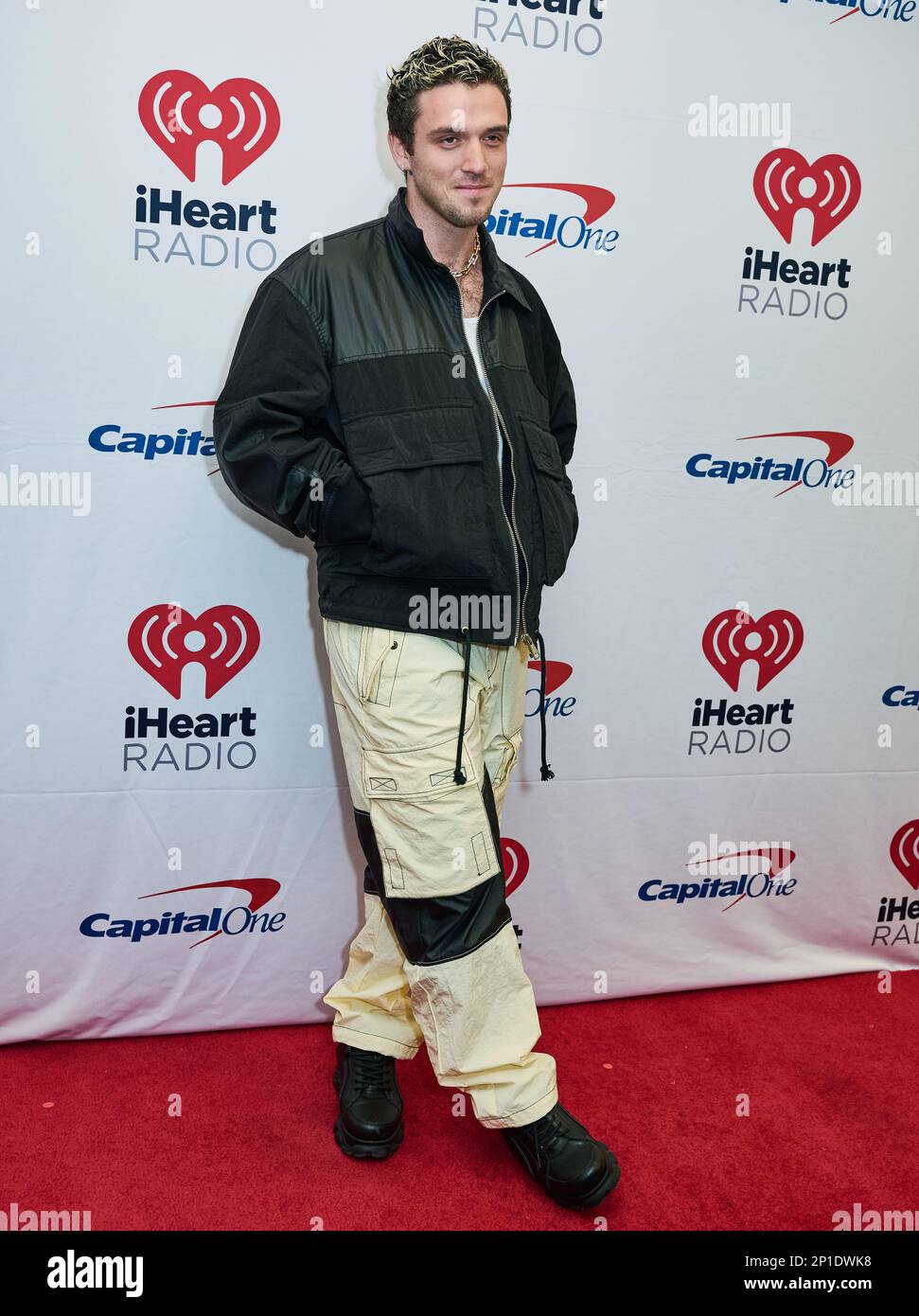 PHILADELPHIA, PA, USA DECEMBER 12, 2022 Lauv poses at Q102's