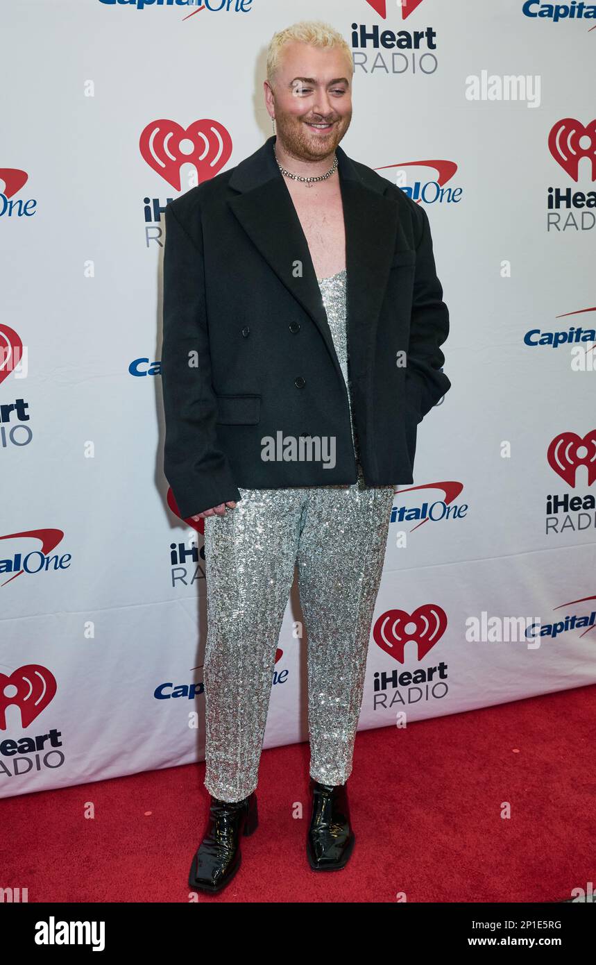 PHILADELPHIA, PA, USA DECEMBER 12, 2022 Sam Smith poses at Q102's