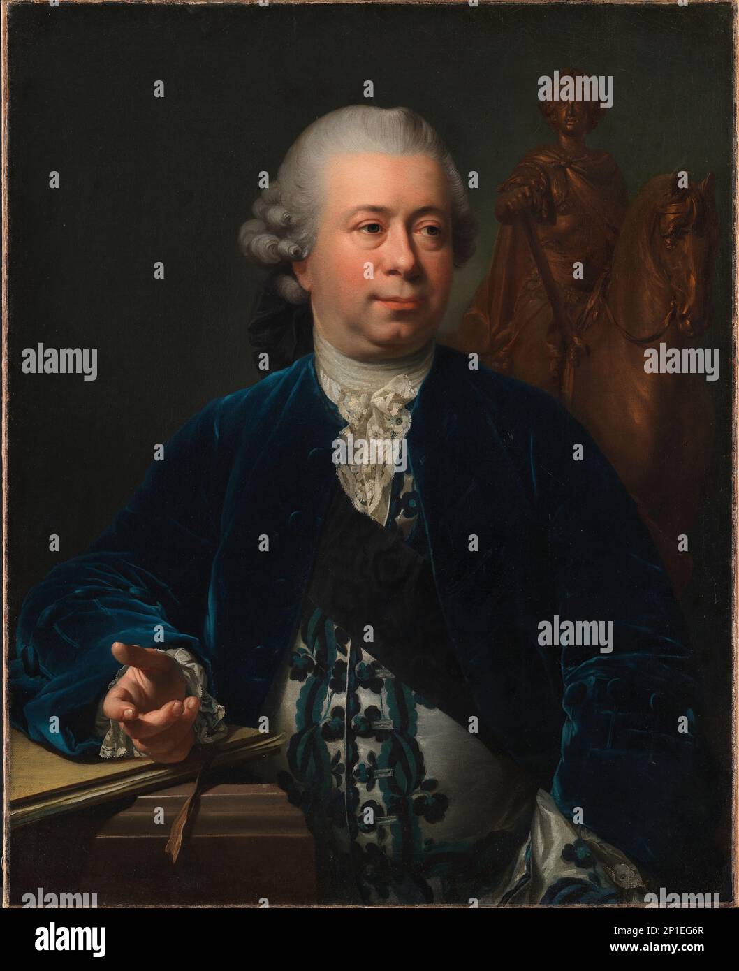 The Sculptor JacquesFrançoisJoseph Saly, 1772 Stock Photo Alamy