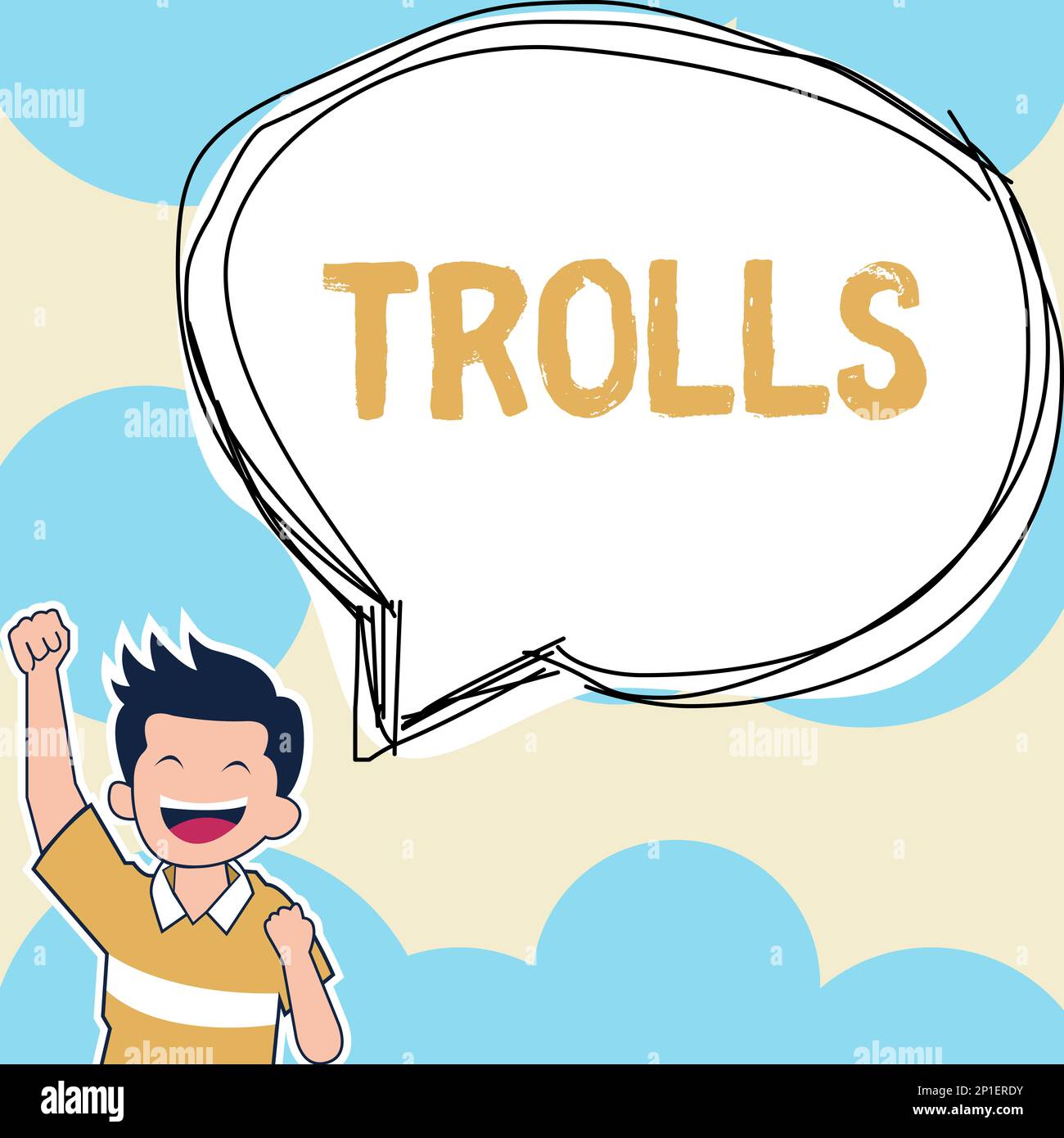 Handwriting text writing Trolls. Concept meaning Internet slang troll  person who starts upsets people on Internet Stock Photo - Alamy