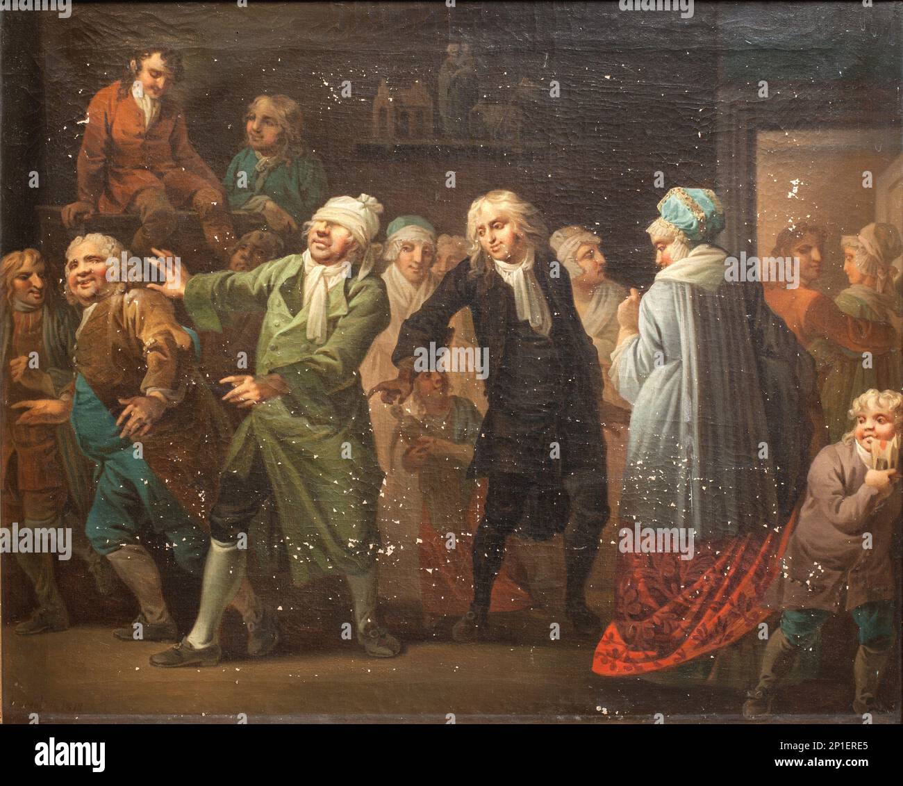 Julestuen (The Christmas Party), 13. scene; Holberg Gallery. Scenes