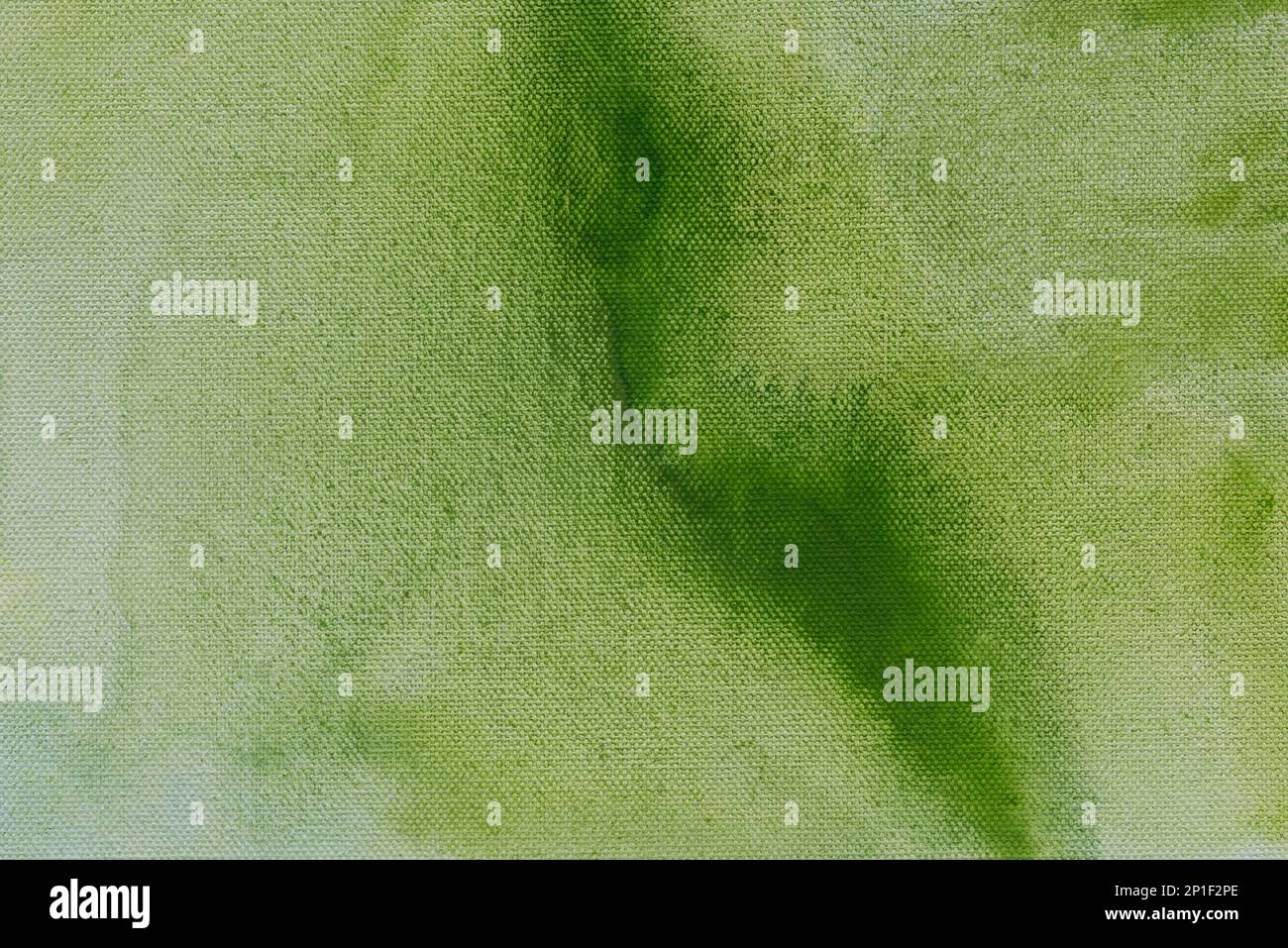green color painted on canvas background texture Stock Photo