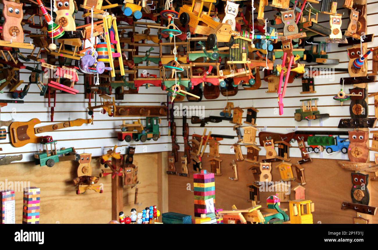 Handmade wooden toys hi-res stock photography and images - Alamy