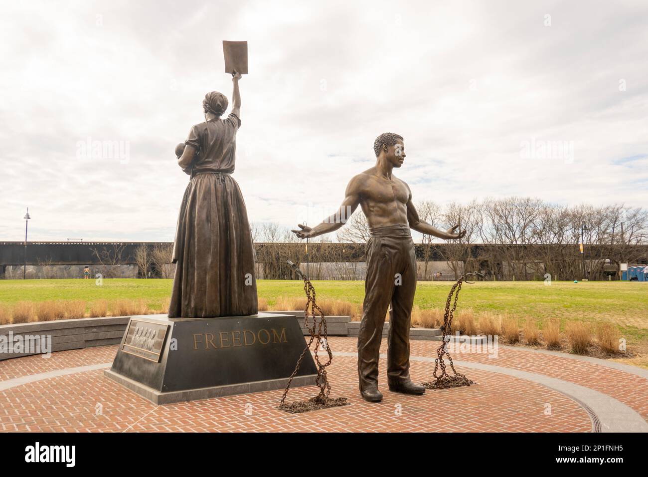 Emancipation and Freedom monument at Browns Island Richmond Virginia
