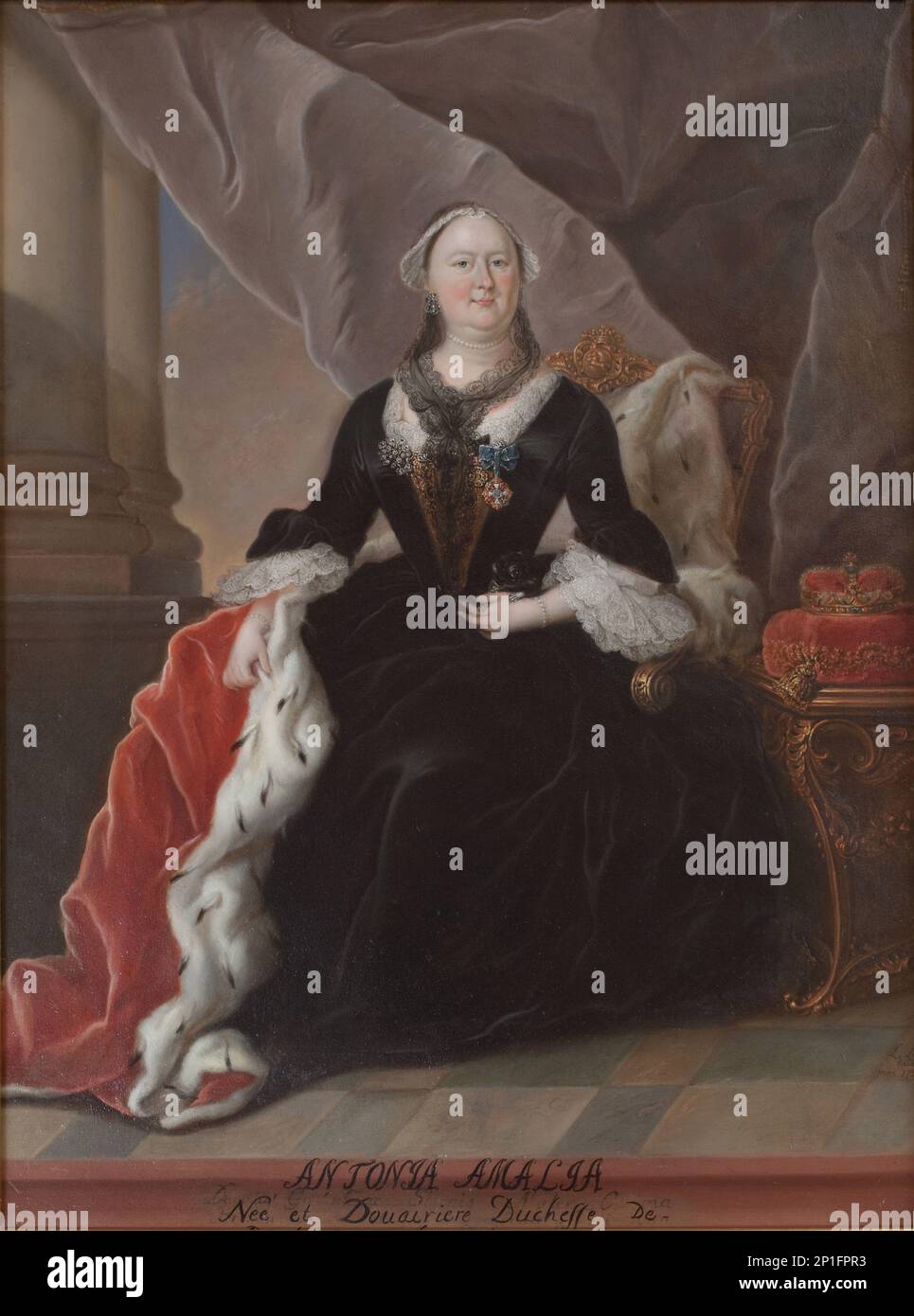 Antonia Amalia. Duchess of Brunswick and L&#xfc;neburg. Born 22 April 1696, 1749-1848. Stock Photo