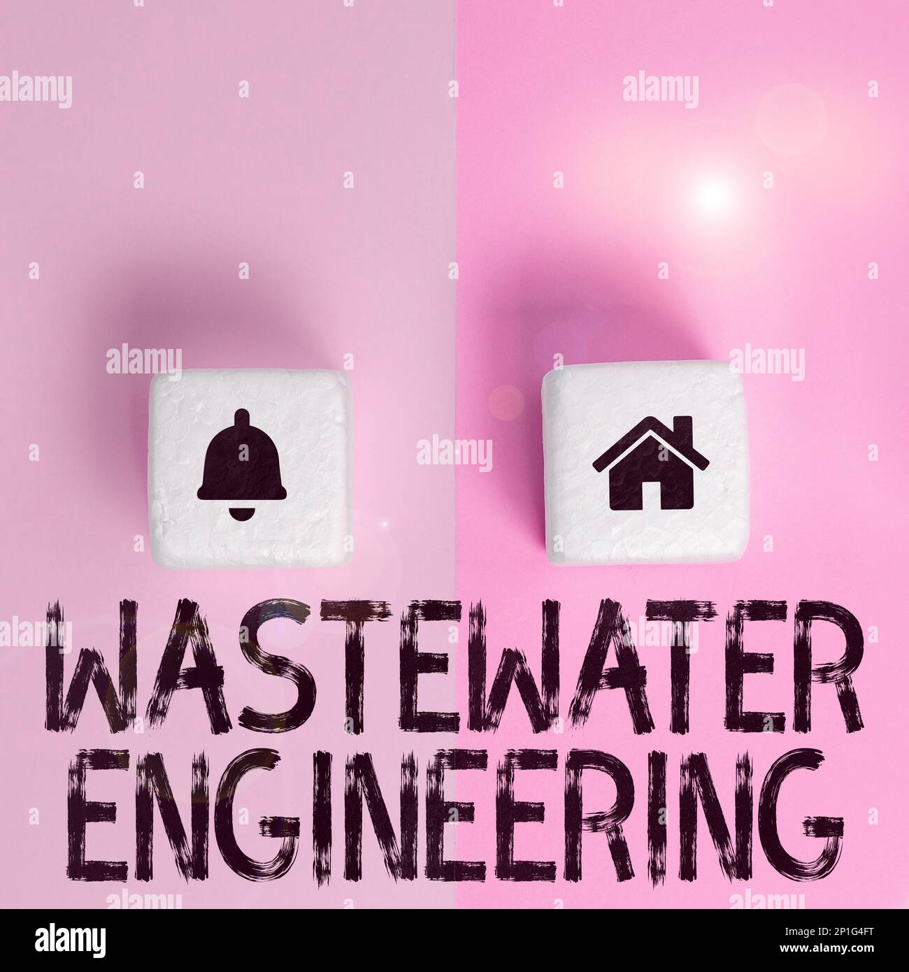Sign displaying Wastewater Engineering. Word Written on engineering ...